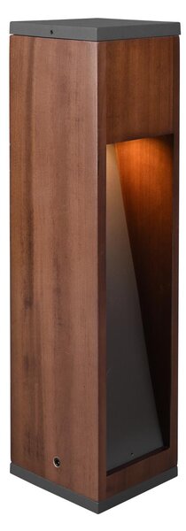 Palo da Esterno a Led in Legno naturale Legno