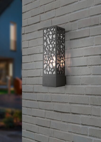 Applique da Esterno a Led in Acciaio Antracite