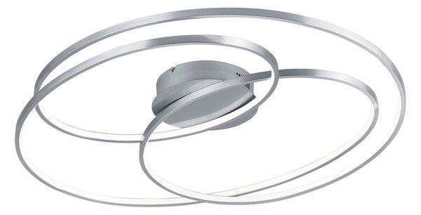Plafoniera da Interno a LED in Metallo Nickel Opaco