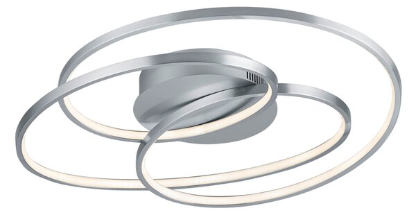 Plafoniera da Interno a LED in Metallo Nickel Opaco