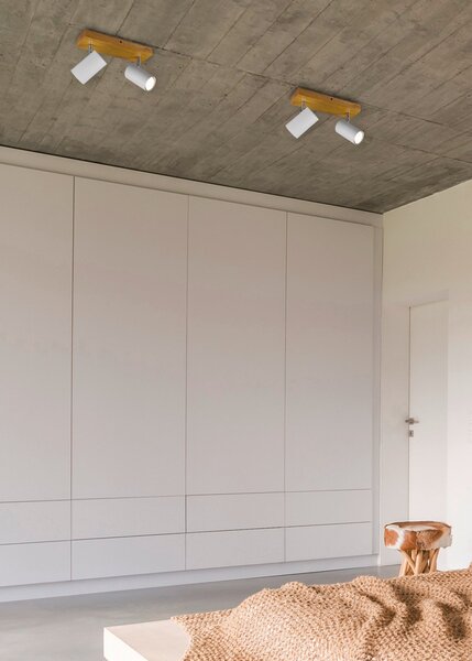 Spot da Interno a Led in Metallo Bianco Opaco