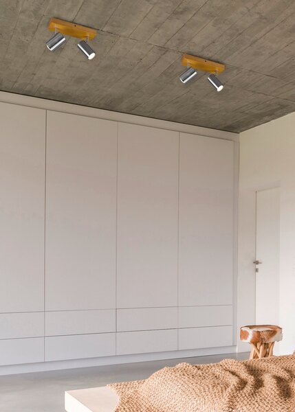 Spot da Interno a Led in Metallo Nickel Opaco