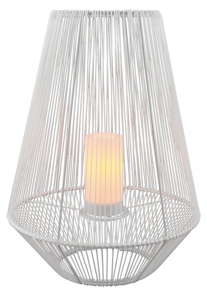 Lampada tavolo da Esterno a LED in Plastica Bianco