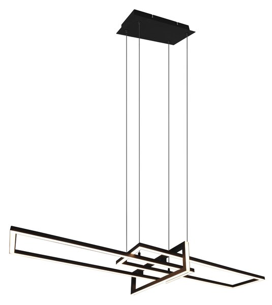 Lampada a Sospensione da Interno a Led in Metallo Nero Opaco