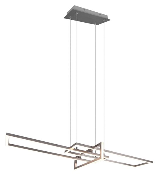 Lampada a Sospensione da Interno a Led in Metallo Nickel Opaco