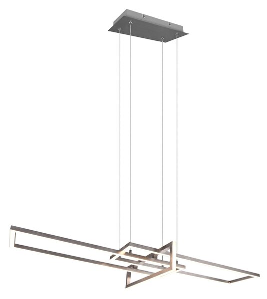 Lampada a Sospensione da Interno a Led in Metallo Nickel Opaco