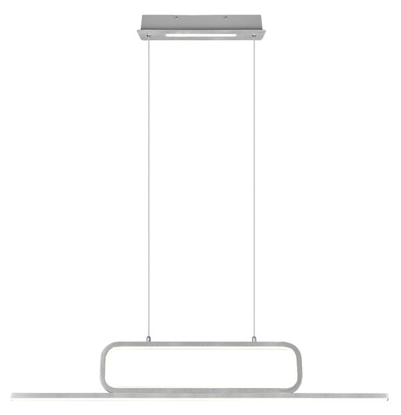 Lampada a Sospensione da Interno a led in Metallo Alluminio Spazzolato