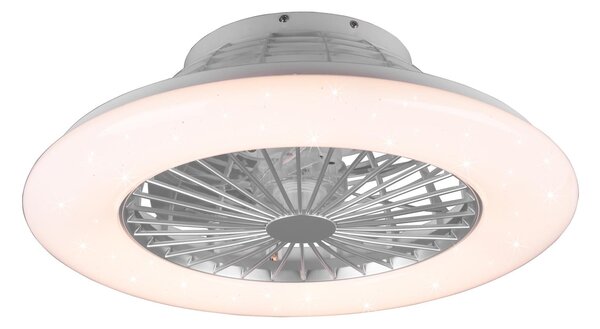 Plafoniera Ventilatore da Interno a led in PLASTICA Titanio