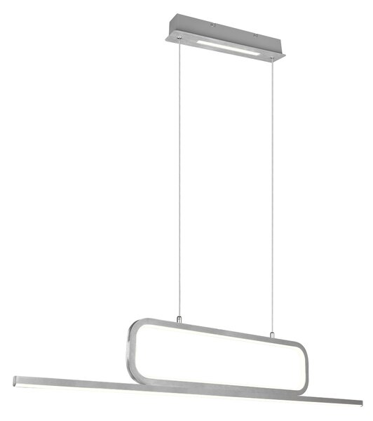 Lampada a Sospensione da Interno a led in Metallo Alluminio Spazzolato