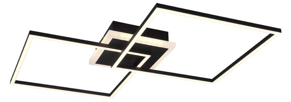 Plafoniera da Interno a led in Metallo Nero Opaco