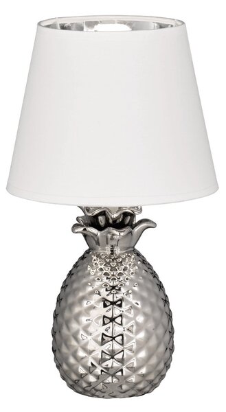 Lampada tavolo da Interno E14 in Ceramica Argento