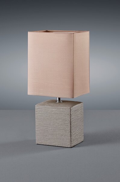 Lampada tavolo da Interno E14 in Ceramica Marrone