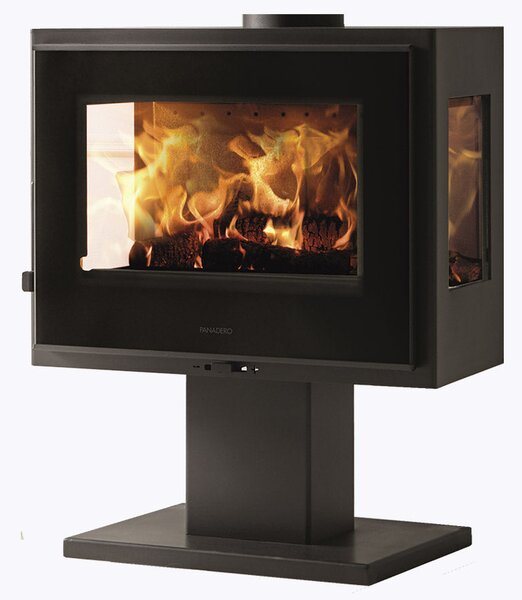 Stufa a Legna 5,9 kW 79,7x63,9x40 cm Atlantic 3V Nera