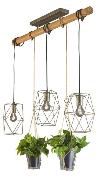 Lampada a Sospensione da Interno a LED in Metallo Nickel Anticato
