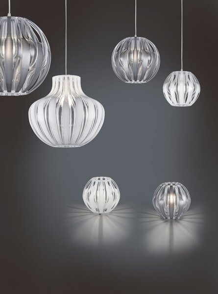 Lampada a Sospensione da Interno E27 in Plastica Bianco