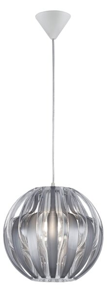 Lampada a Sospensione da Interno E27 in Plastica Argento