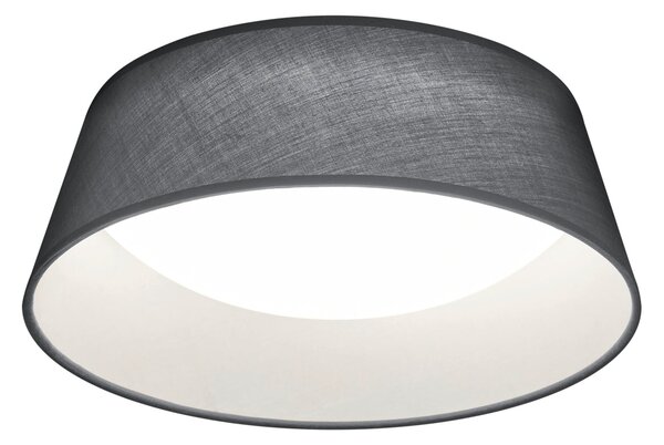 Plafoniera da Interno a LED in Tessuto Grigio