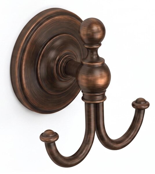 Appendiabito Doppio BRITISH Dimensioni 6.0x8.0xh8.00 cm Stile Inglese Classico primo Novecento finitura Bronzo