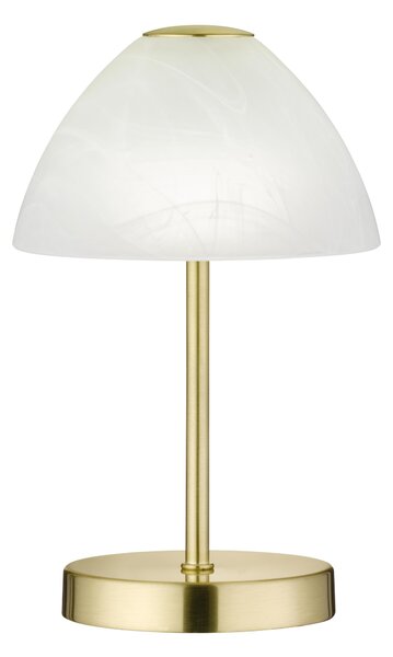 Lampada tavolo da Interno a LED in Metallo Ottone Satinato