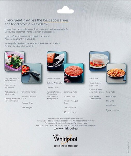 Whirlpool Accessorio Piatto Crisp diametro 25 cm per Microonde Whirlpool - AVM 250