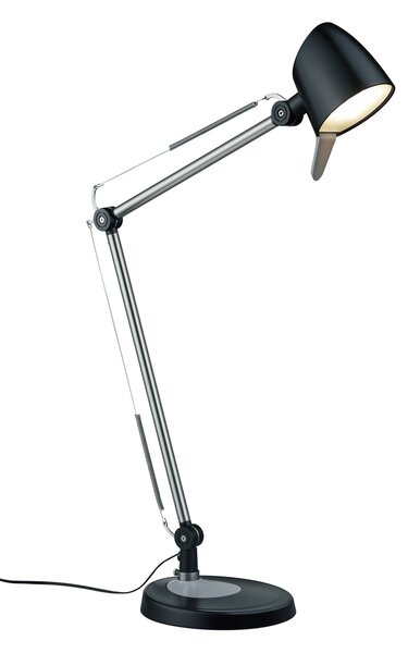 Lampada tavolo da Interno a LED in Metallo Nero Opaco