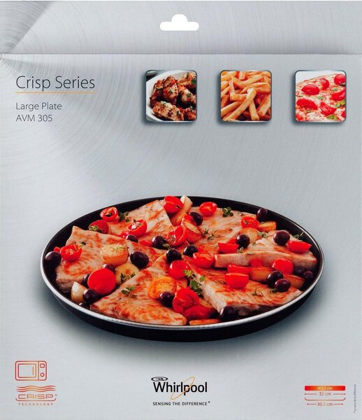 Whirlpool Accessorio Piatto Crisp diametro 30,5 cm per Microonde Whirlpool - AVM305