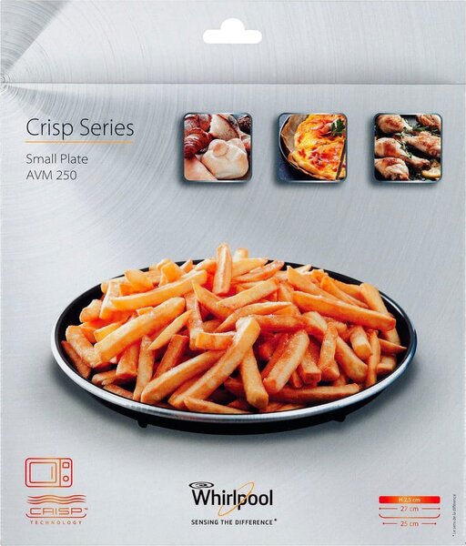 Whirlpool Accessorio Piatto Crisp diametro 25 cm per Microonde Whirlpool - AVM 250
