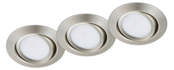 Illuminazione da Incasso da Interno a LED in Metallo Nickel Opaco