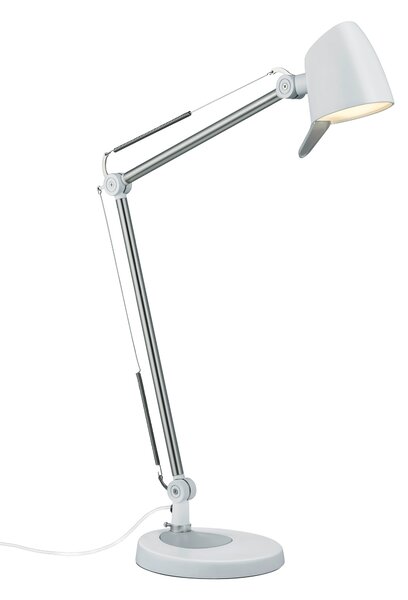 Lampada tavolo da Interno a LED in Metallo Bianco Opaco