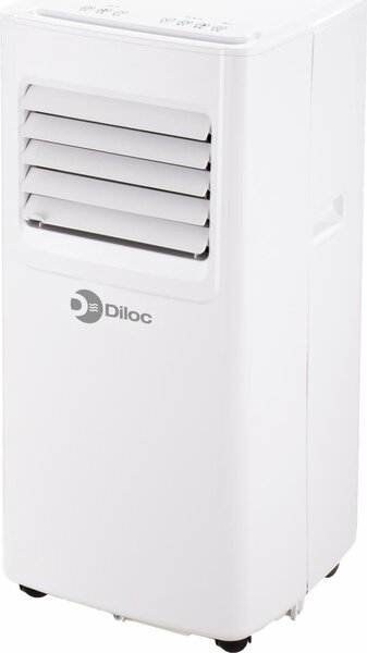 Diloc Condizionatore Portatile 9000 Btu/h Climatizzatore Inverter con Pompa di Calore Classe A Funzione Deumidificatore colore Bianco - D.IGLU9000FC