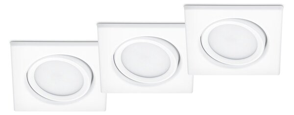 Illuminazione da Incasso da Interno a LED in Metallo Bianco Opaco