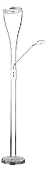 Piantana da Interno a LED in Metallo Cromo