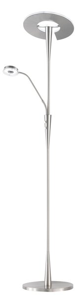 Piantana da Interno a LED in Metallo Nickel Opaco