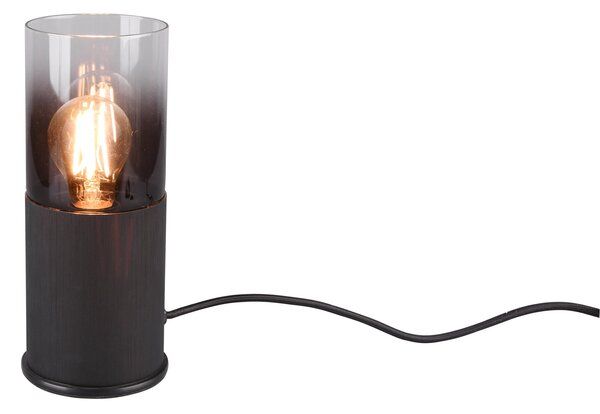 Lampada tavolo da Interno E27 in Metallo Nero Opaco