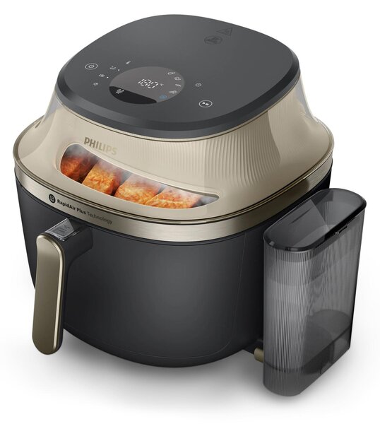 Philips Friggitrice ad Aria 7,2 Litri Potenza 2000W con Cottura a Vapore e Timer colore Champagne serie 5000 - NA543/00