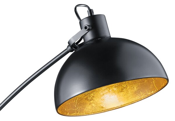 Piantana da Interno E27 in Metallo Nero Opaco