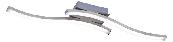 Plafoniera da Interno a LED in Metallo Nickel Opaco