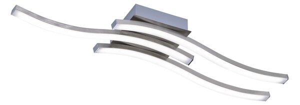 Plafoniera da Interno a LED in Metallo Nickel Opaco