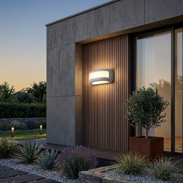Applique promoingross nail a28 b e14 led ip54 alluminio metacrilato classico moderno - Promoingross