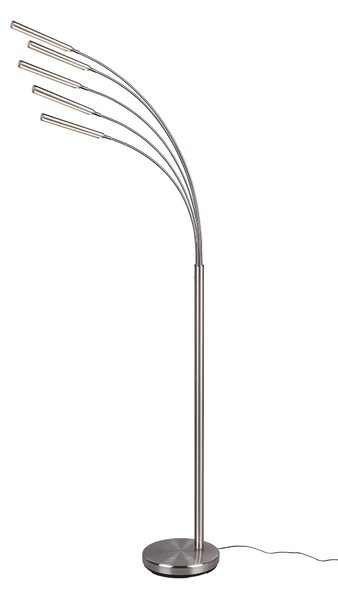 Piantana da Interno a LED in Metallo Nickel Opaco
