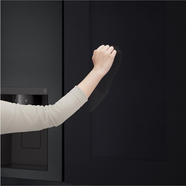 Lg Frigorifero Americano Side by Side 635 Litri Classe E No Frost colore Nero Opaco InstaView - GSGV81EPLL