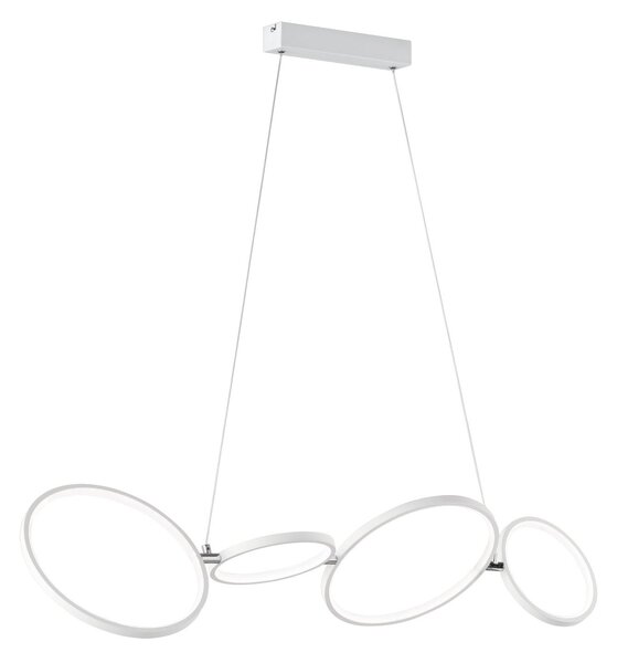 Lampada a Sospensione da Interno a LED in Metallo Bianco Opaco