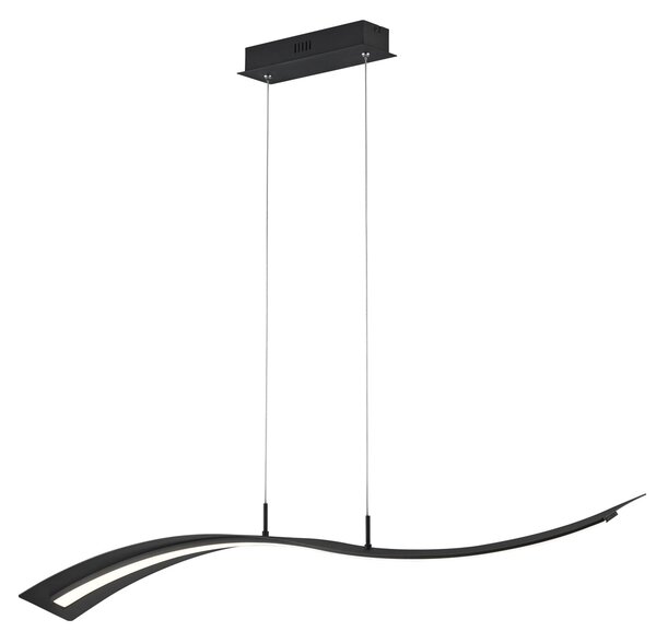 Lampada a Sospensione da Interno a LED in Metallo Nero Opaco