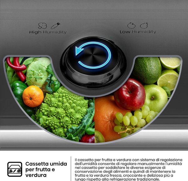 Hisense Frigorifero Combinato Capacit 413 Litri Classe Energetica C Raffreddamento No Frost Wi-Fi colore Nero - RB5P410SBFC