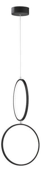 Lampada a Sospensione da Interno a LED in Metallo Nero Opaco