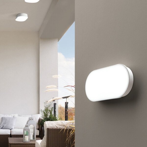 Applique moderno promoingross zero pl12 pl20 led ip65 pvc metacrilato - Promoingross