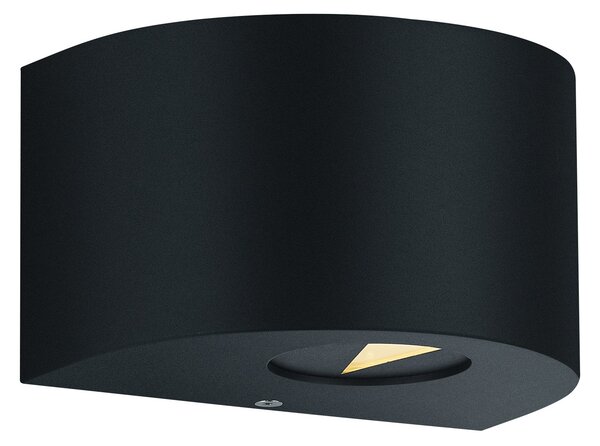 Applique da Esterno a LED in Plastica Nero Opaco