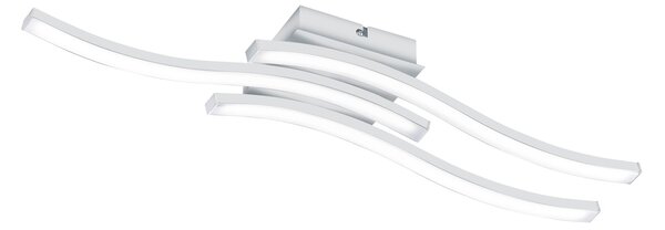 Plafoniera da Interno a LED in Metallo Bianco Opaco