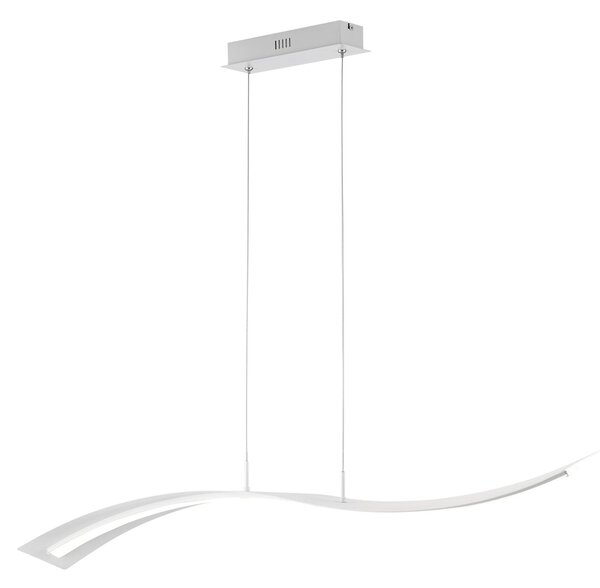 Lampada a Sospensione da Interno a LED in Metallo Bianco Opaco