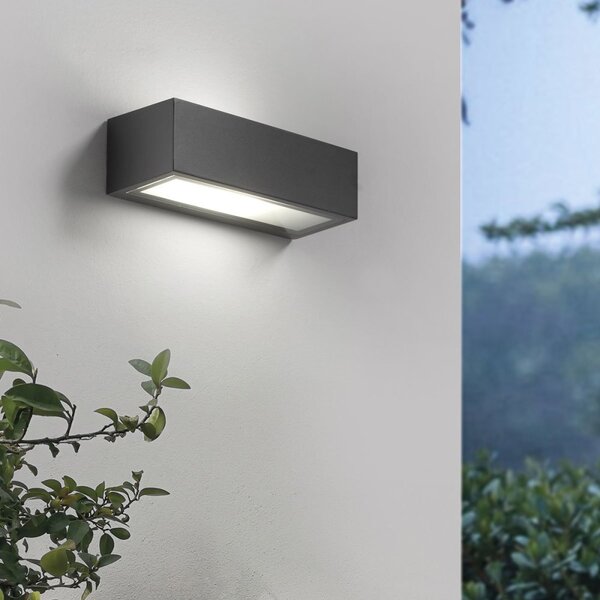 Applique moderno promoingross pathio e27 led ip54 alluminio vetro - Promoingross